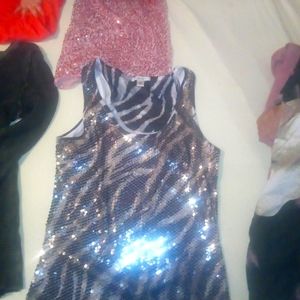 Sleeveless sequence tank